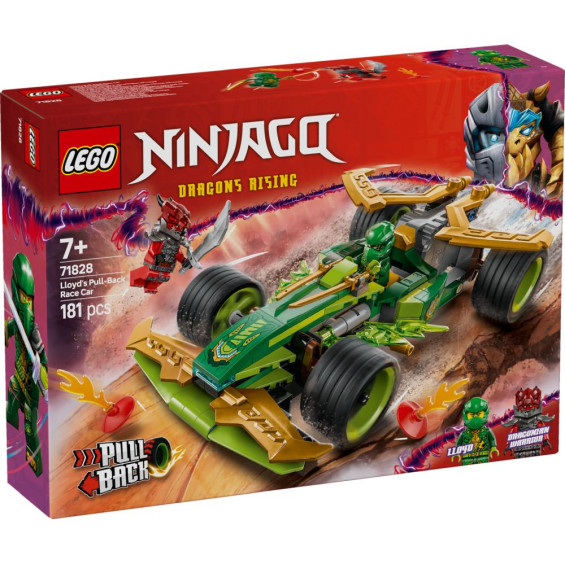 LEGO Ninjago Coche de Carreras con Motor de Carga Manual de Lloyd - 71828