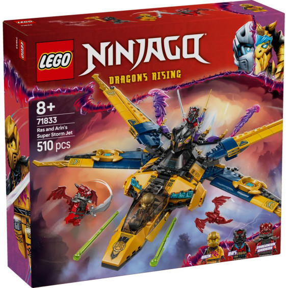LEGO Ninjago Super Jet de la Tormenta de Ras y Arin - 71833