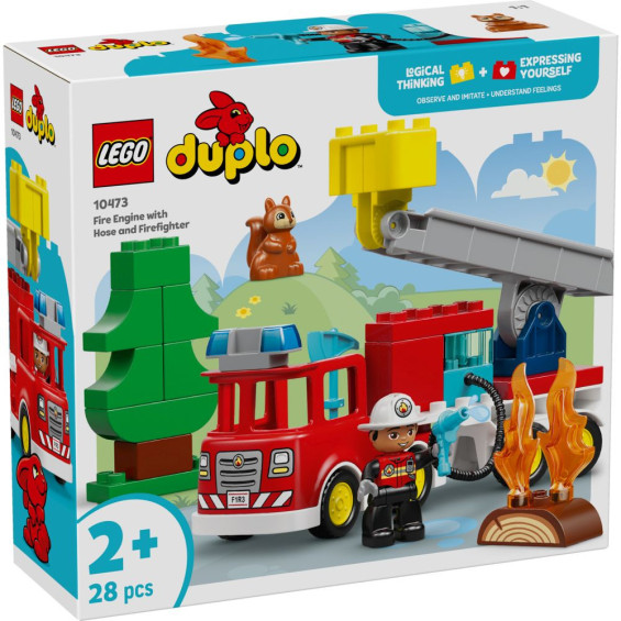 LEGO Duplo Camión de Bomberos con Manguera y Bomberos - 10473