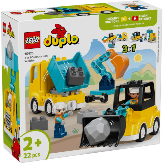 LEGO Duplo Vehículos de Construcción 3 en 1 - 10475