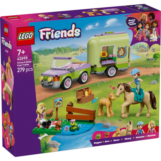 LEGO Friends Remolque para Caballo y Potrillo - 42695