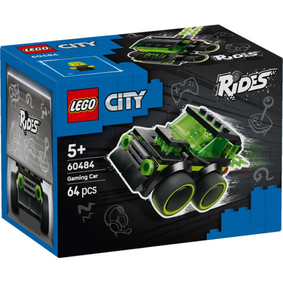 LEGO City Vehículos: Coche de Carreras de Videojuego - 60484