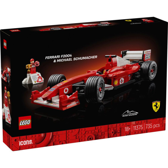 LEGO Icons Ferrari F2004 y Michael Schumacher - 11375