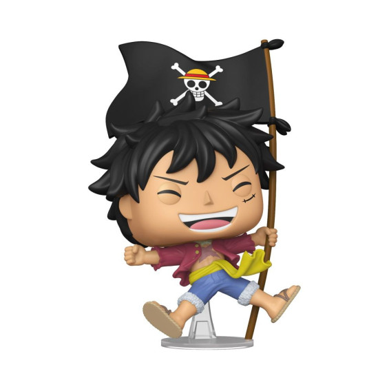 Funko Pop! Animation One Piece Figura de Vinilo Monkey D. Luffy con Bandera