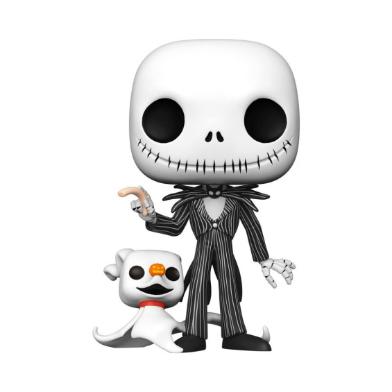 Funko Pop! Disney Pesadilla Antes de Navidad Figura de Vinilo Jack Skellington con Zero