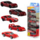 Hot Wheels Pack 5 Vehículos Ferrari