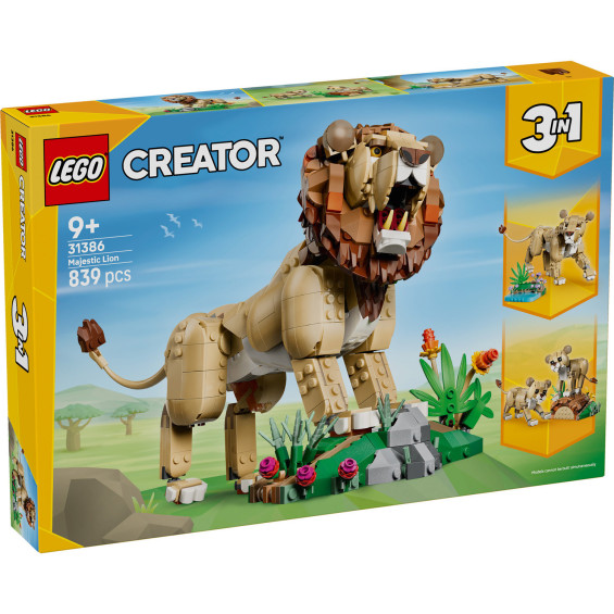 LEGO Creator Fauna Salvaje: León Majestuoso - 31386
