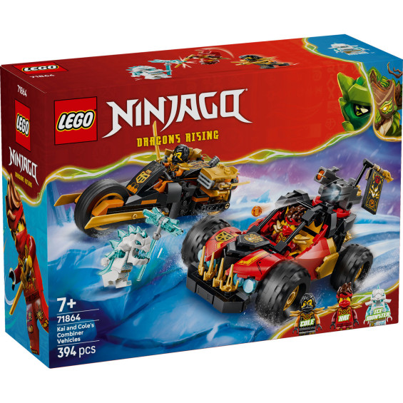 LEGO Ninjago Vehículos Combinables de Kai y Cole - 71864
