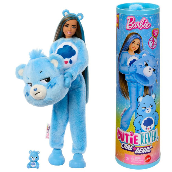 Barbie Cutie Reveal Care Bears Muñeca Quejoso y Accesorios