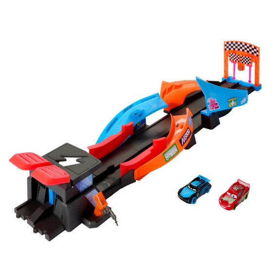Cars Night Racing Pista que Brilla en la Oscuridad