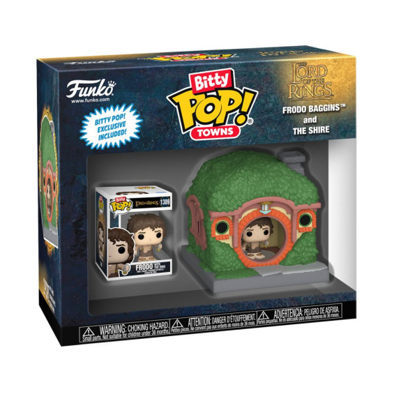 Funko Bitty Pop! Towns El Señor de los Anillos Figura de Vinilo Frodo Bolsón y La Comarca