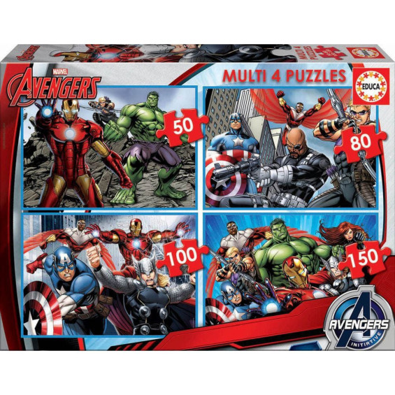 Educa Puzzle Multi 50-80-100-150 Piezas Avengers - 16331