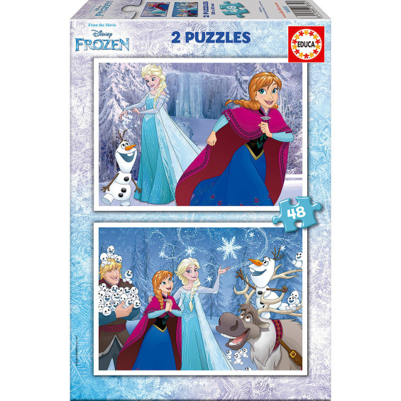 Educa Puzzle 2 x 48 Piezas Disney Frozen - 16852