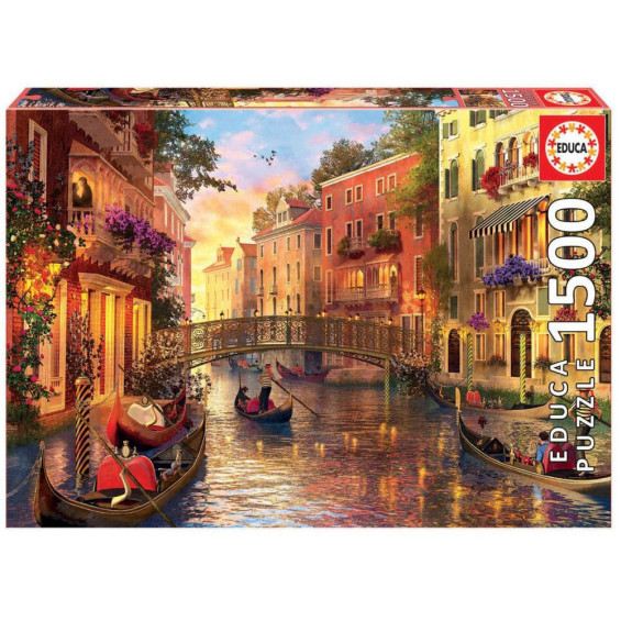 Educa Puzzle 1500 Piezas Atardecer en Venecia - 17124
