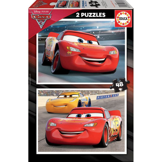 Educa Puzzles 2 x 48 Piezas Cars 3 - 17177