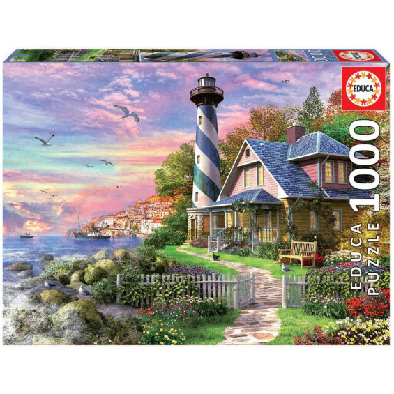 Educa Puzzle 1000 Piezas Faro en Rock Bay - 17740