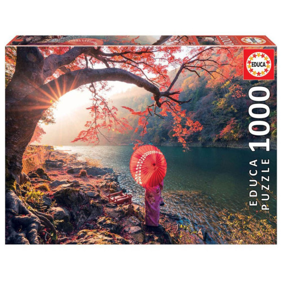 Educa Puzzle 1000 Piezas Amanacer en el Río Katsura, Japón - 18455