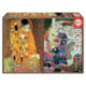 Educa Puzzle 2 x 1000 Piezas El Beso y La Virgen, Gusta - 18488