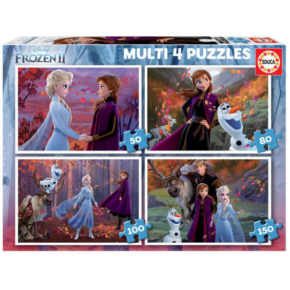 Educa Puzzle Multi 50-80-100-150 Piezas Frozen 2 - 18640