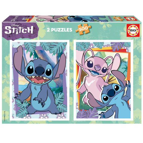 Educa Puzzle 2 x 500 Piezas Stitch - 19732