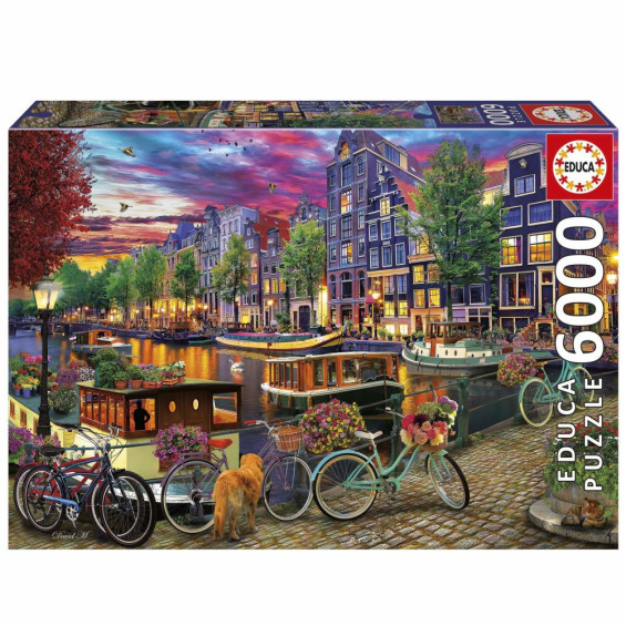 Educa Puzzle 6000 Piezas Bicicletas en Amsterdam - 20330