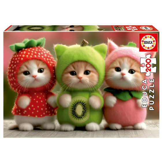 Educa Puzzle 200 Piezas Gatitos Frutales - 20496