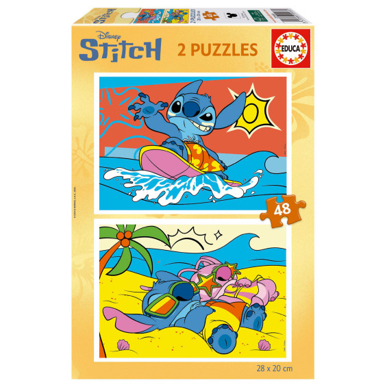 Educa Puzzle 2 x 48 Piezas Stitch - 20466