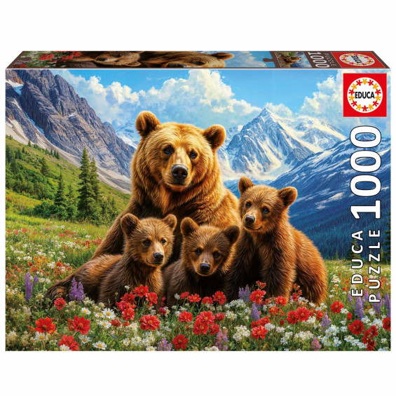 Educa Puzzle 1000 Piezas Osos Grizzly en Canadá - 20553