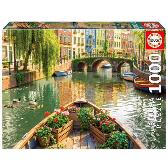 Educa Puzzle 1000 Piezas Paseo en Barco por Ámsterdam - 20563