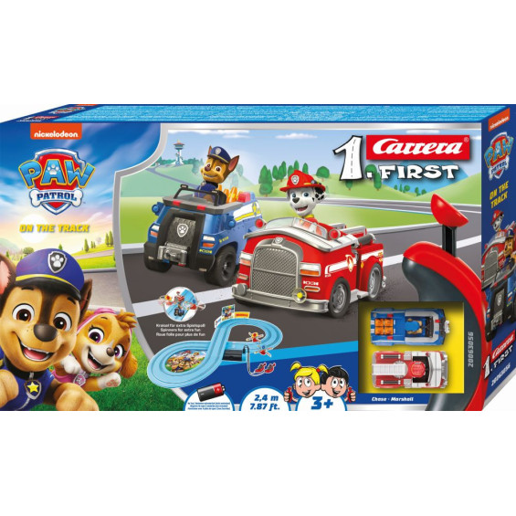 Carrera First Paw Patrol on the Track Circuito y Coches de Chase y Marshall