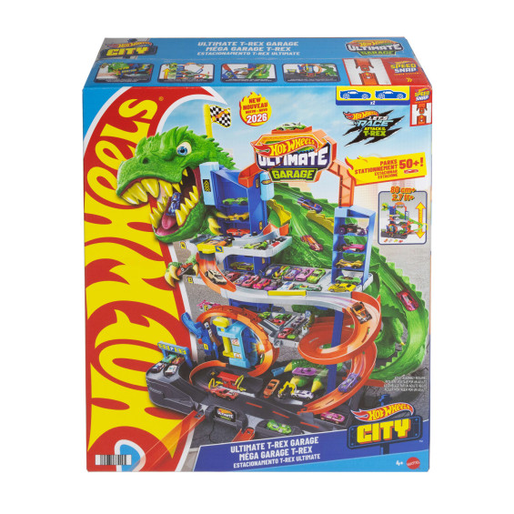 Hot Wheels City Mega Garaje T-Rex