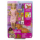 Barbie Muñeca Rubia Perritos Recién Nacidos