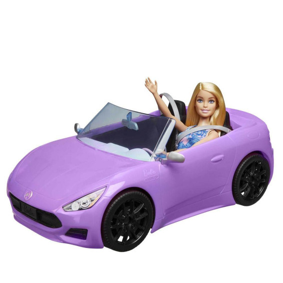 Barbie y su Descapotable Muñeca con Coche