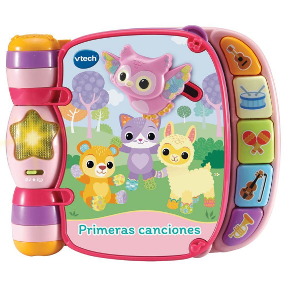 VTech Baby Primeras Canciones Rosa Libro Interactivo para Bebés