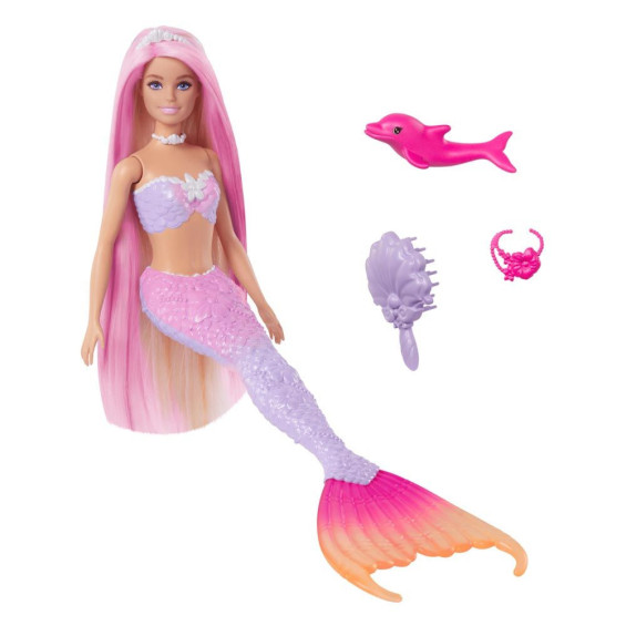 Barbie un Toque de Magia Malibú Sirena Cambia De Color