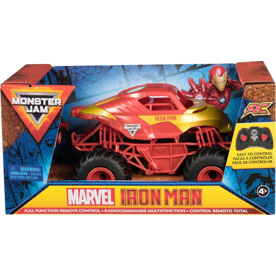 Monster Jam Coche Radiocontrol Marvel Iron Man