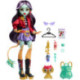Monster High Jinafire Long Muñeca, Chica Dragón con Perrito Mascota Cloudy Yun Yun y 7 Accesorios