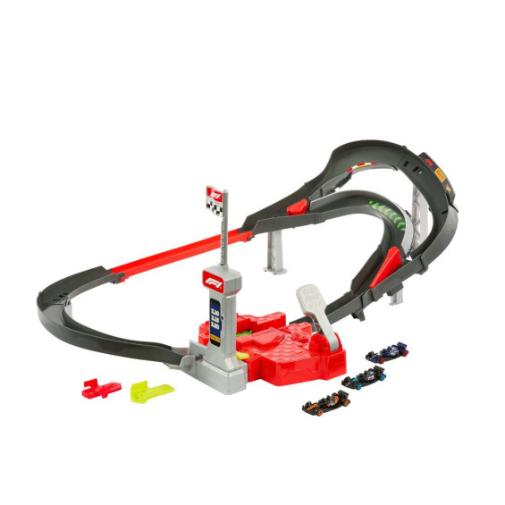 Hot Wheels Circuito de Carreras a Gran Velocidad de Fórmula 1 y  con 3 Coches