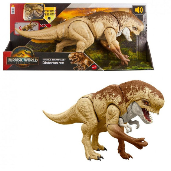 Mattel Jurassic World Dinosaurio Distortus Rex El Renacer