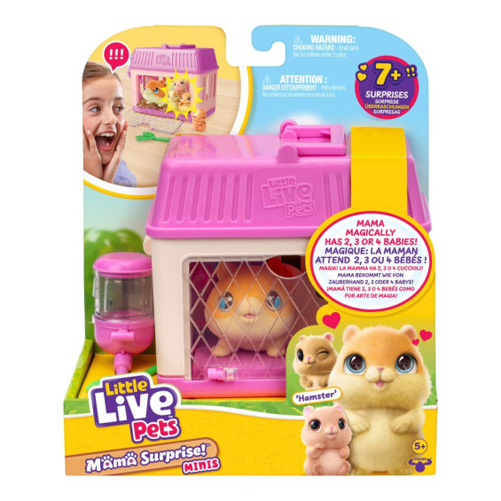 Little Live Pets Mama Surprise Minis Mascota con Casita Varios Modelos
