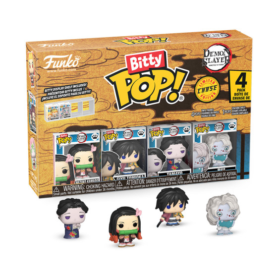 Funko Bitty Pop! Demon Slayer Pack 4 Figuras de Vinilo Varios Modelos