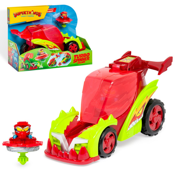 Superthings Rivals of Kaboom Vehículo Turbo Spinner Villain