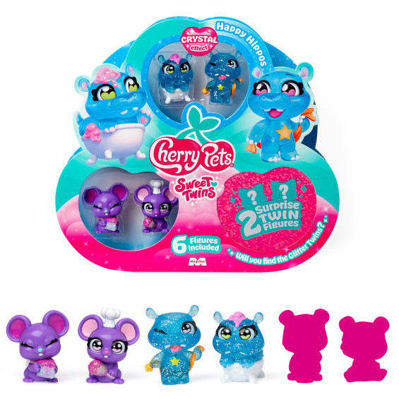 Cherry Pets Sweet Twins Pack 6 Figuras Varios Modelos