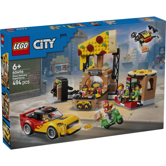 LEGO City Experiencia de Pizza a Domicilio con Vehículos - 60496