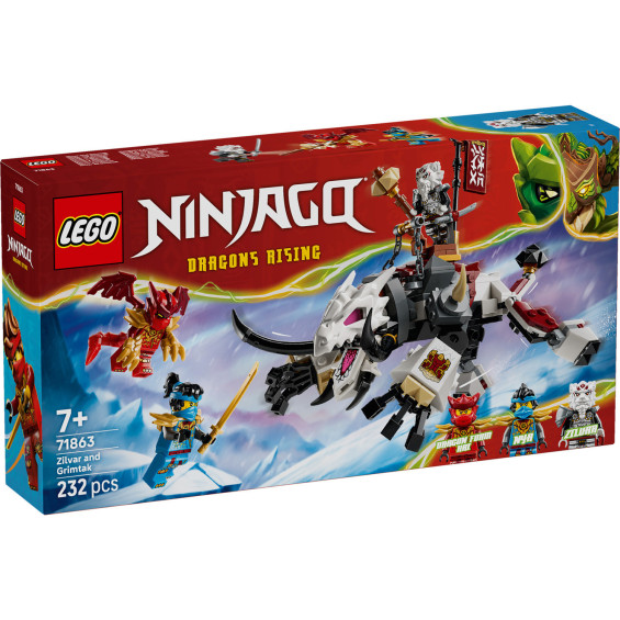 LEGO Ninjago Zilvar y Bestia Dragón Grimtak - 71863