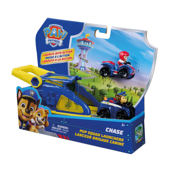 Paw Patrol Pup Squad Launcher Vehículo Lanzador con Figuras Varios Modelos
