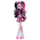 Monster High Muñeca Draculaura con Vestido con Lazos, Murciélago Mascota Count Fabulous y 7 Accesorios
