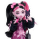 Monster High Muñeca Draculaura con Vestido con Lazos, Murciélago Mascota Count Fabulous y 7 Accesorios