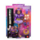 Monster High Muñeca Clawdeen Wolf con Falda de Pelo, Mascota Crescent y 7 Accesorios