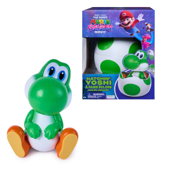 The Super Mario Galaxy Movie Hatchin Yoshi Mascota Virtual Interactiva